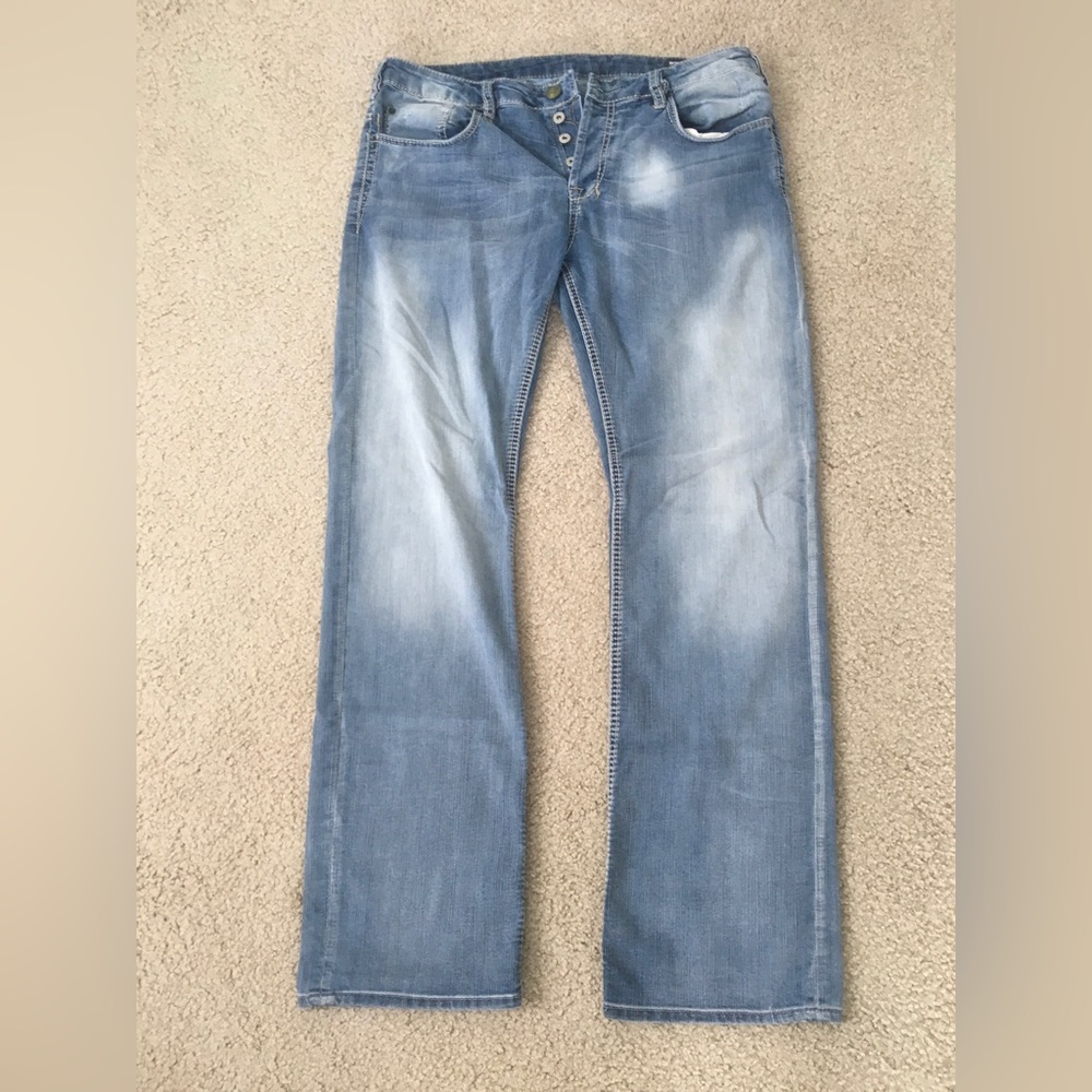 Mens Buffalo by David Bitton, Slim Straight Stretch, W36 L34,